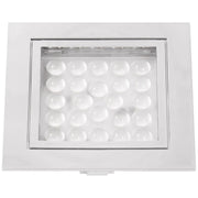 AAA LED Square Downlight Chrome Warm White AAA - UK Camping And Leisure