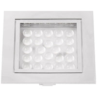 AAA LED Square Downlight Chrome Warm White