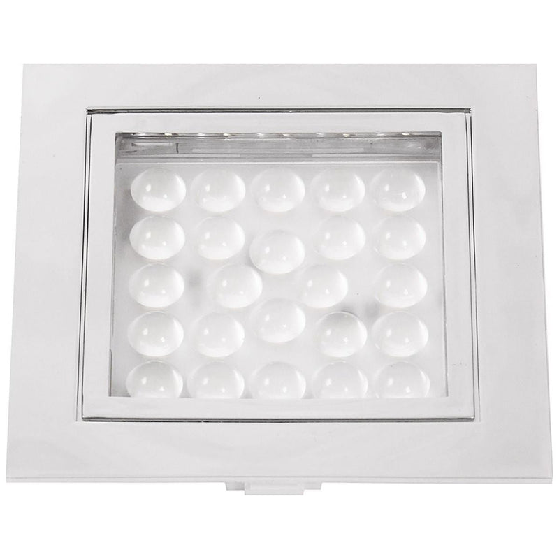 AAA LED Square Downlight Chrome Warm White AAA - UK Camping And Leisure