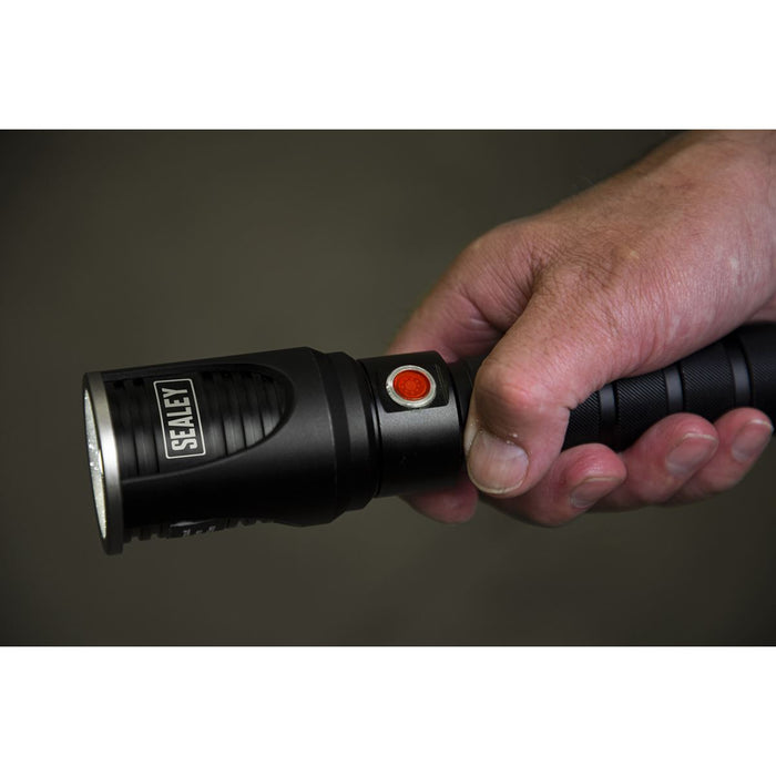 Sealey Aluminium Torch 10W SMD LED Adjustable Focus Rechargeable with USB Port Sealey - UK Camping And Leisure