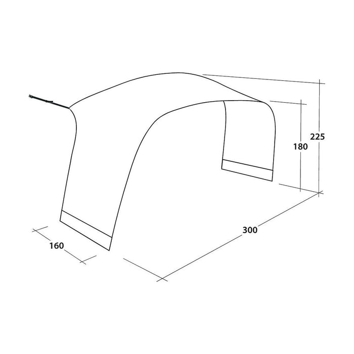 Outwell Lounge Tent Lounge Connector Medium Outwell - UK Camping And Leisure