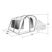 Outwell Wolfburg Air Driveaway Awning Campervan 175-200cm Low - View 7