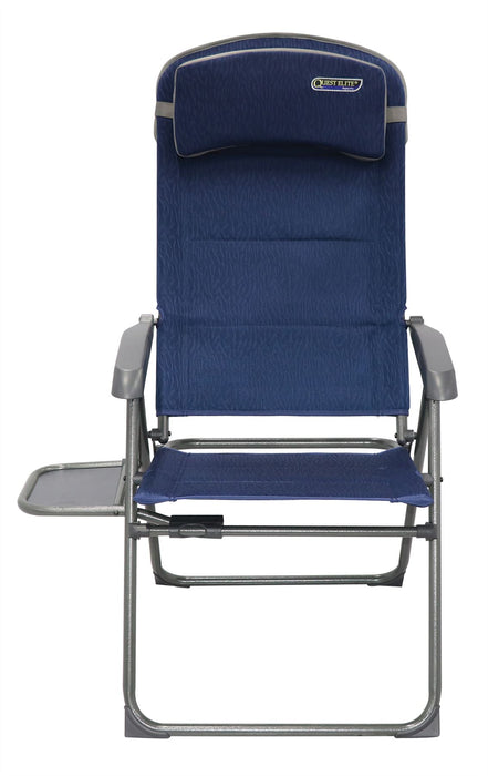 Quest Ragley Pro Recline Camping Caravan Chair with Side Table Quest - UK Camping And Leisure