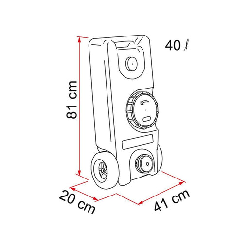 Fiamma Roll-Tank 40F Fresh Water Tank Fiamma - UK Camping And Leisure