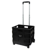 Leisurewize Pack and Go Foldable Shopping Cart/Trolley W/Wheels 38 x 30 x 36 cm