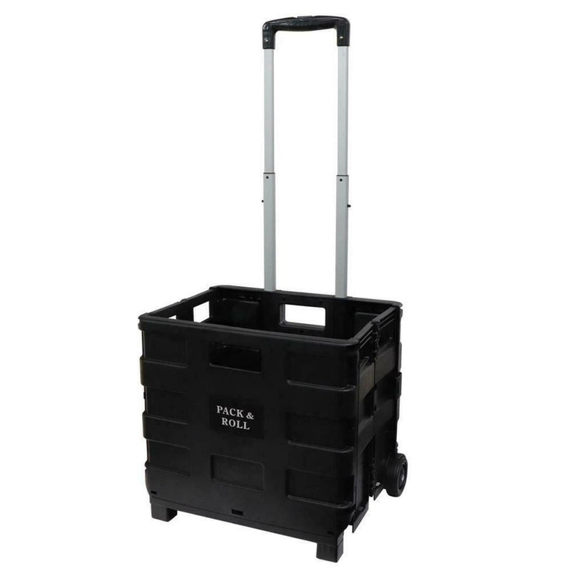 Leisurewize Pack and Go Foldable Shopping Cart/Trolley W/Wheels 38 x 30 x 36 cm - Main Product Image | UK Camping and Leisure
