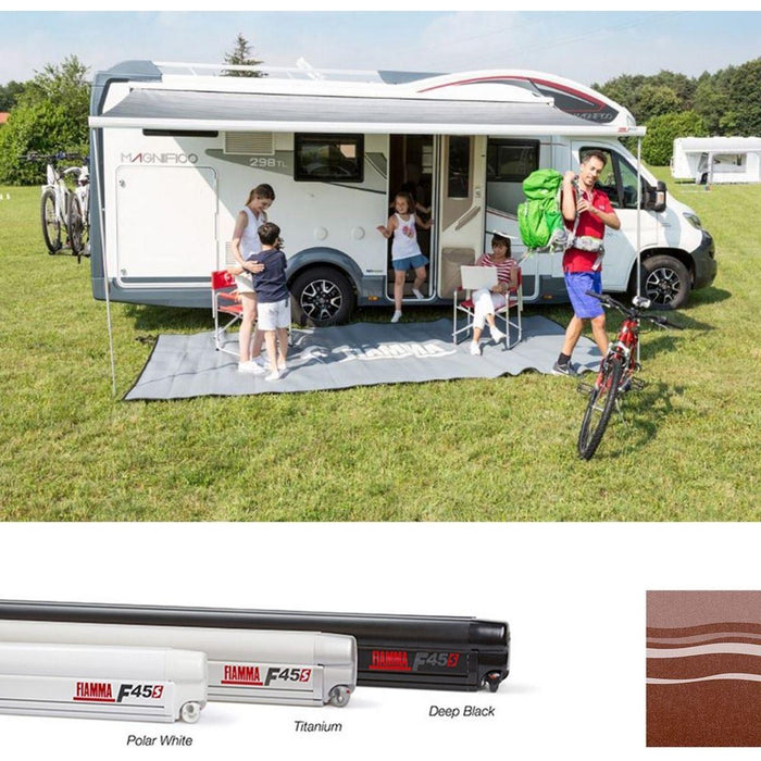 Fiamma Polar White F45S 400 Awning Sahara Fabric Fiamma - UK Camping And Leisure