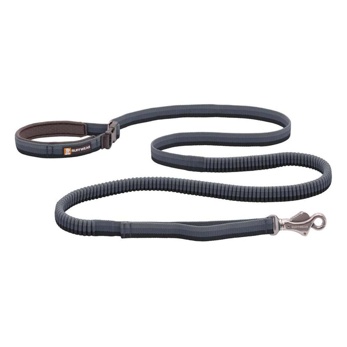 Ruffwear Roamer Bungee Dog Running Lead in Granite Grey (2.2 to 3.4m) Ruffwear - UK Camping And Leisure