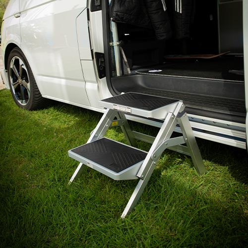 Maypole Foldable Aluminium Motorhome Caravan Double Step