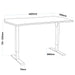 Dellonda Carbon Electric Height Adjustable Standing Desk 1400 x 700mm Dellonda - UK Camping And Leisure