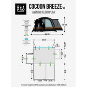 OLPRO Cocoon Breeze V2 Campervan Awning Lime - View 7