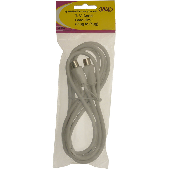 MDS1203 W4 TV aerial lead 2m 37584 W4 - UK Camping And Leisure