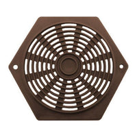 Hexagon Air Vent 2 5/8 Brown for Caravan/Motorhome