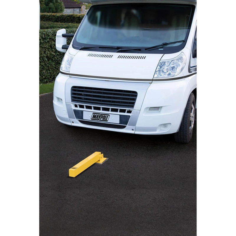 Maypole Security Parking Post Driveway Bollard Fold Down, Padlock & Anchor - View 3