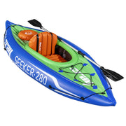 Dellonda Inflatable One-Person Kayak/Canoe Set with Pump, Carry Bag & Aluminium Oar Dellonda - UK Camping And Leisure