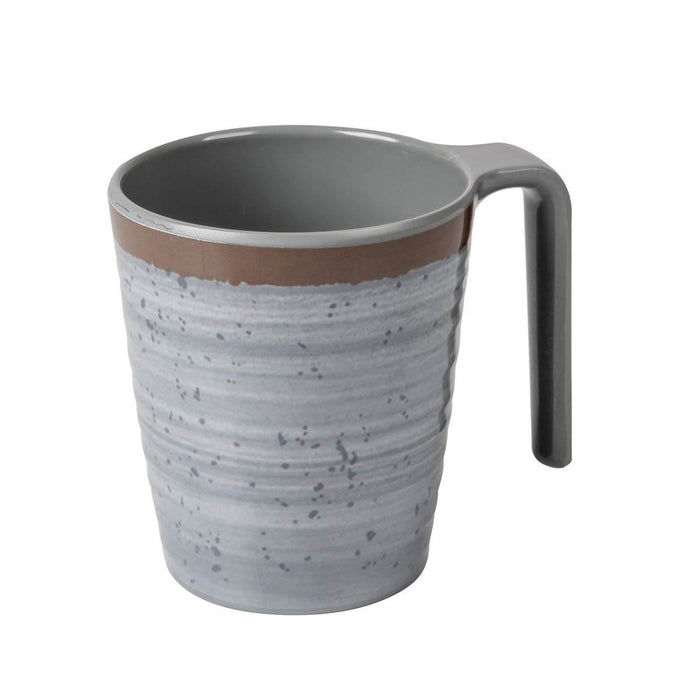 Bo-Camp Mug Halo L Melamine 4 Pieces Grey Bo-Camp - UK Camping And Leisure