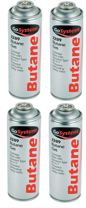 4x Go System Butane Gas Cartridge 277G, for Camping, Cooking, and Outdoor Use Go System - UK Camping And Leisure