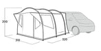 Easy Camp Reine Driveaway Awning Grey Easy Camp - UK Camping And Leisure