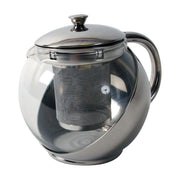 Edgcumbe stainless steel and glass teapot (0.9L) 1177 UK Camping And Leisure - UK Camping And Leisure