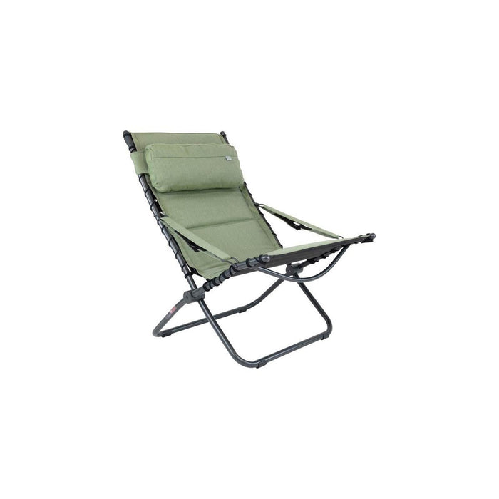 Crespo Lounger AP/262 Tex Comfort Green Crespo - UK Camping And Leisure