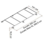Fiamma Roof Rail Ducato - Deep Black - 05808A01A 05808A01A Fiamma - UK Camping And Leisure