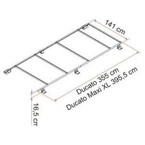 Fiamma Roof Rail Ducato - Deep Black - 05808A01A 05808A01A Fiamma - UK Camping And Leisure
