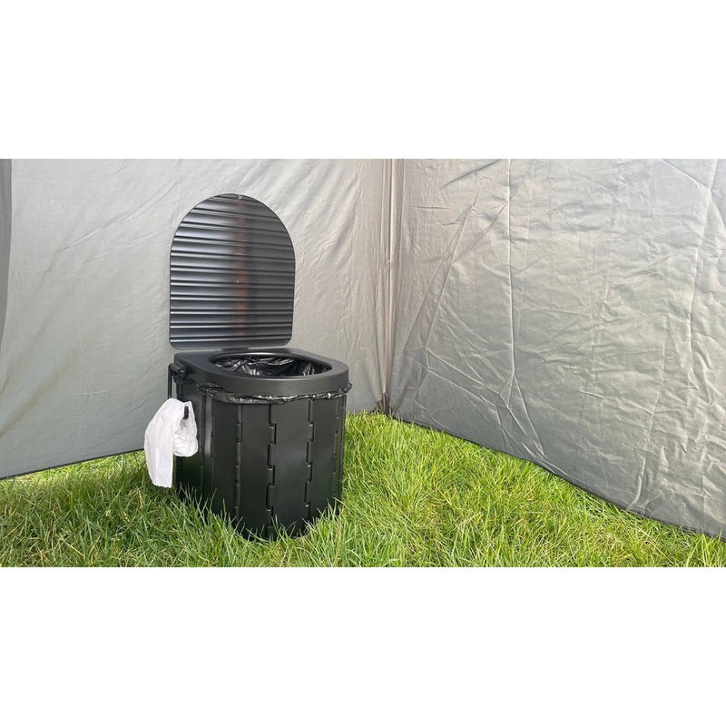 Olpro Folding Camping Toilet with Bag - Portable, Compact Design