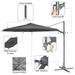 Dellonda Cantilever Parasol with 360 Rotation, Tilt & Cover 3m - Grey Dellonda - UK Camping And Leisure