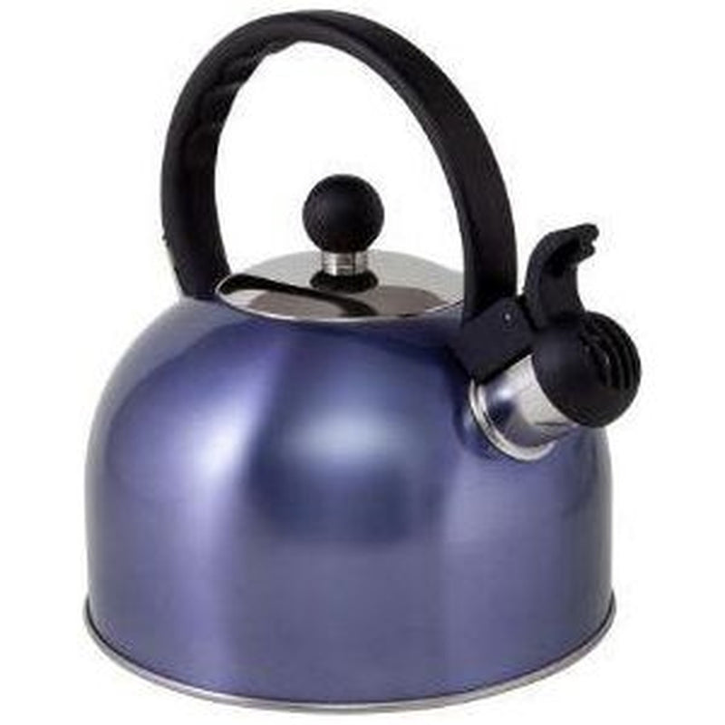 2l Lavender Stainless Steel Boil It Whistling Gas Kettle Camping Caravan Motorhome Cordless UK Camping And Leisure - UK Camping And Leisure