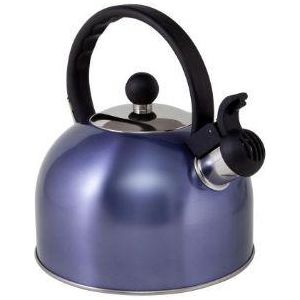 2l Lavender Stainless Steel Boil It Whistling Gas Kettle Camping Caravan Motorhome Cordless - UK Camping And Leisure