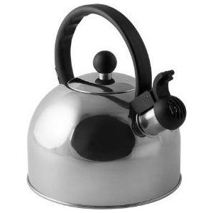 2l Stainless Steel Boil It Whistling Gas Kettle Camping Caravan Motorhome Cordless - UK Camping And Leisure