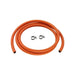 2m 8mm I/D LPG Butane/Propane Gas Hose With 2 Stainless band Hose Clips - UK Camping And Leisure