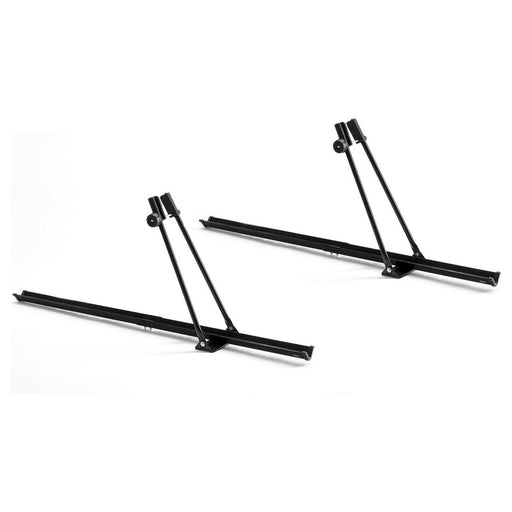 2x Car Roof Mounted Rack Bar Mounted Bike Cycle Carrier Upright Bike Carrier - UK Camping And Leisure