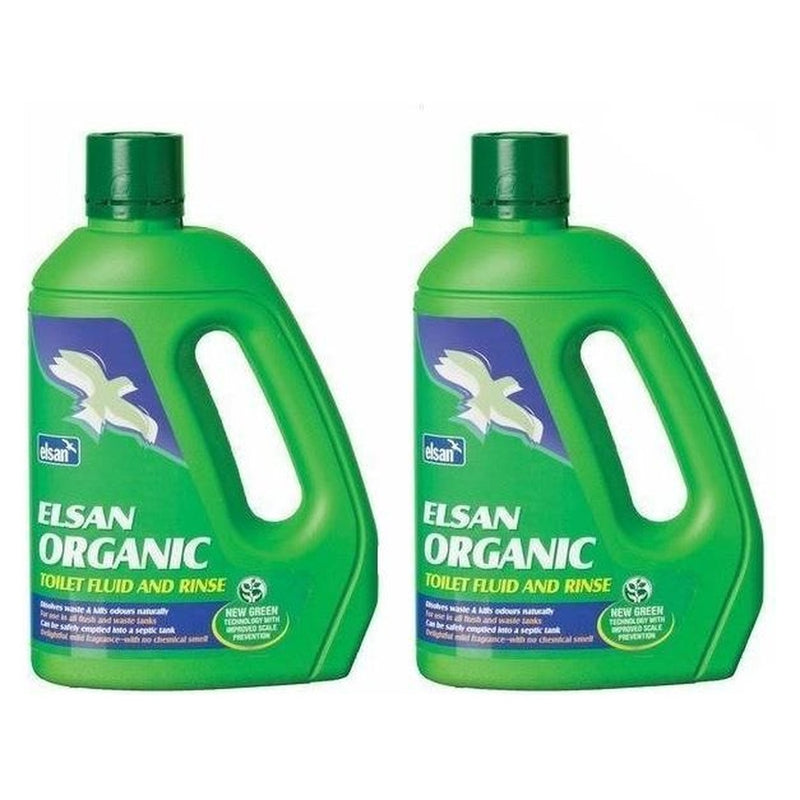 2x Elsan Organic Toilet Fluid 2L Elsan - UK Camping And Leisure