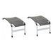 2 Isabella Footrest Light Grey for Thor Loke Odin and Beach Chair Isabella - UK Camping And Leisure