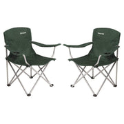 2x Outwell Catamarca Folding Chair Camping Caravan Fishing Green 2022 125kg Outwell - UK Camping And Leisure