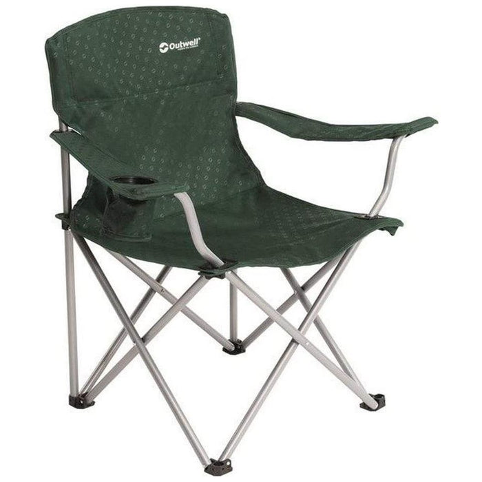 2x Outwell Catamarca Folding Chair Camping Caravan Fishing Green 2022 125kg - UK Camping And Leisure