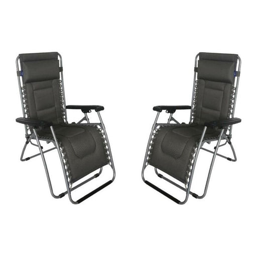 2x Royal Ambassador Relaxer Chair with Head Rest - UK Camping And Leisure