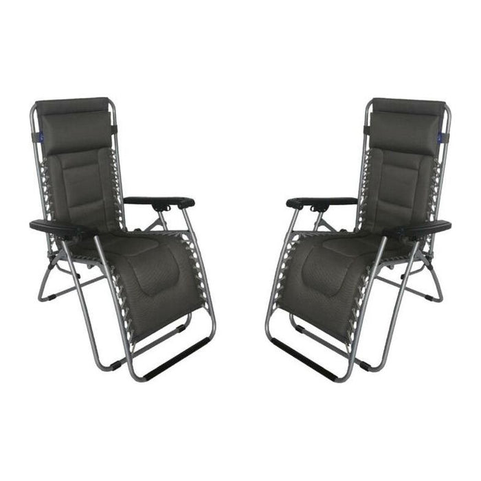 2x Royal Ambassador Relaxer Chair with Head Rest Royal - UK Camping And Leisure