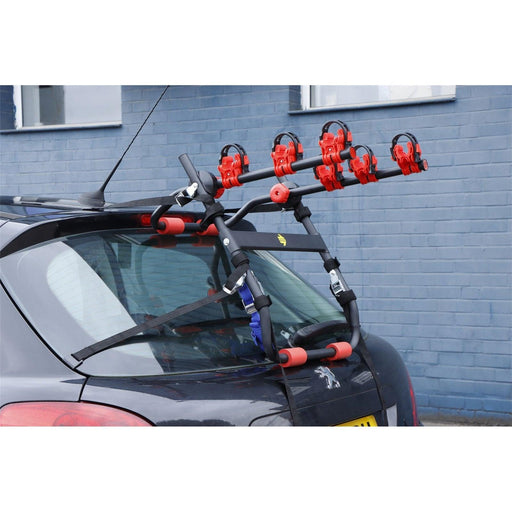 3 Bicycle Bike Car Cycle Carrier Rack Universal Fitting Hatchback Estate 45KG UK Camping And Leisure