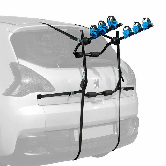 3 Bicycle Bike Car Cycle Carrier Rack Universal Fitting Hatchback Estate High UK Camping And Leisure