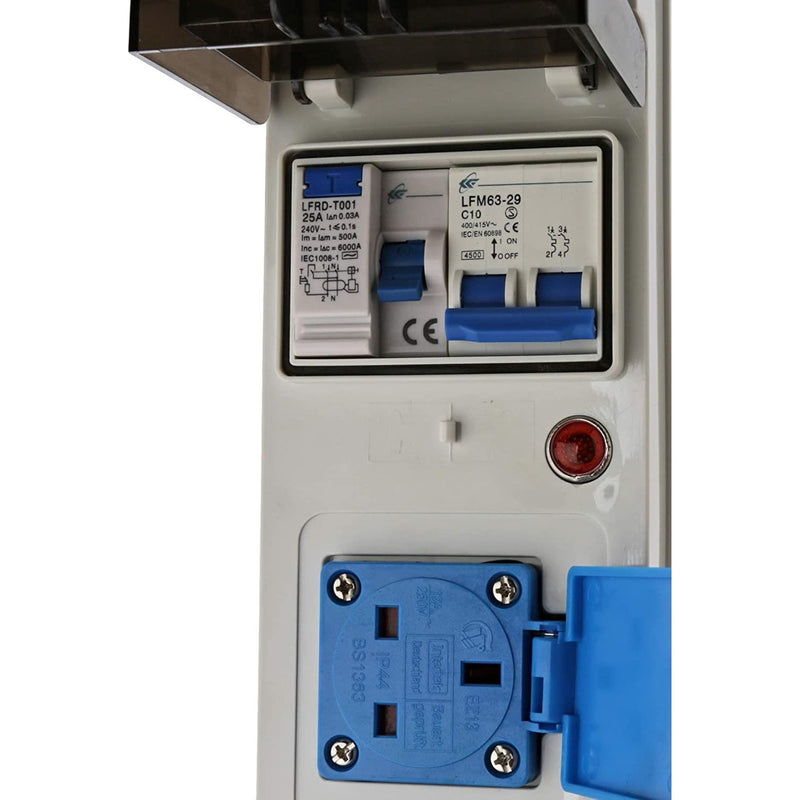 3 Way Mobile Mains Unit RCD Campsite Power Caravan Motorhome V762 Crusader - UK Camping And Leisure