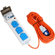 3 Way Mobile Mains Unit RCD Campsite Power Caravan Motorhome V762 Crusader - UK Camping And Leisure