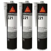3 x Sikaflex 221 Strong Adhesive Sealant White Caravan Motorhome Boat UK Camping And Leisure - UK Camping And Leisure