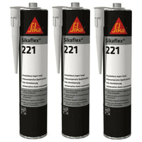 3 x Sikaflex 221 Strong Adhesive Sealant White Caravan Motorhome Boat