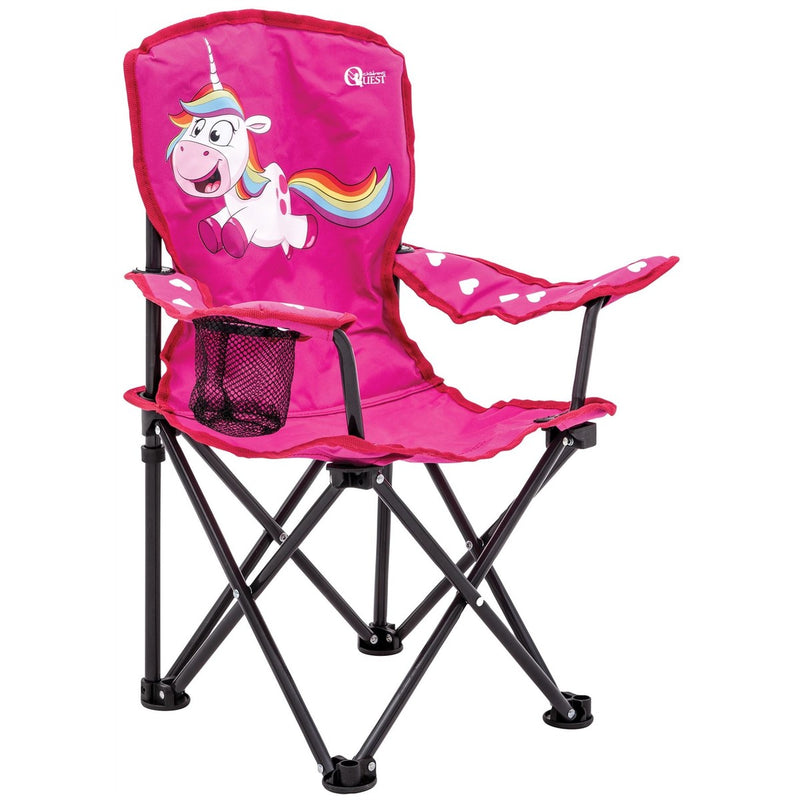 Quest Childrens fun unicorn folding chair Quest - UK Camping And Leisure