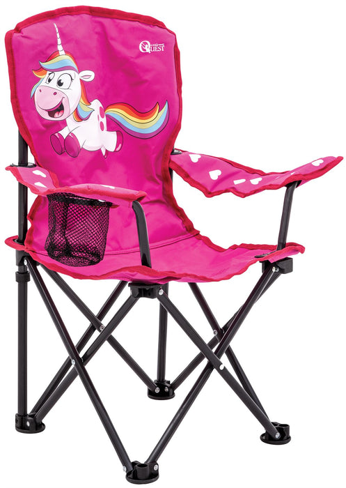 Quest Childrens fun unicorn folding chair Quest - UK Camping And Leisure
