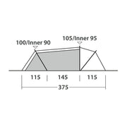Outwell Nexion 3 Ocean Pop-up Tent 3 Berth Fast Pitch Dark Inner - View 13