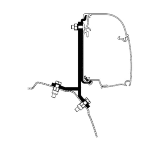 Thule Adapter T Omnistor 4200 – Ford Transit / Tourneo Custom LHD (Fixed Mount) Thule - UK Camping And Leisure