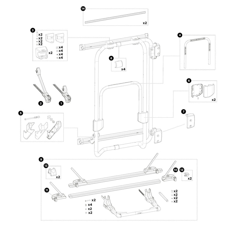 Thule Bike Arm 368 mm Spare Part
